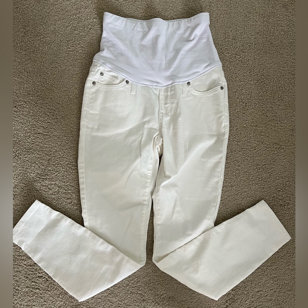 Gap maternity white jeans size 27\4P